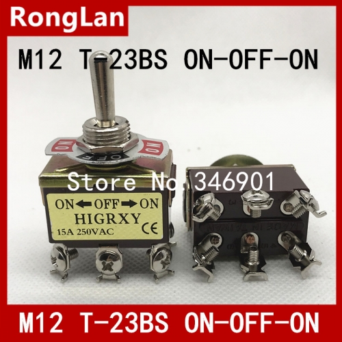 T-23BS dual lioujiao three large toggle switch toggle switch table to move the switch M12 in Taiwan