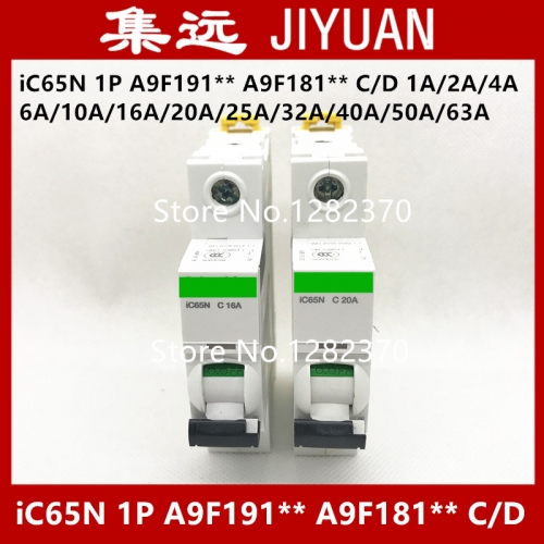 original breaker air switch iC65N 1P A9F191** D 1A/2A/4A/6A/10A/16A/20A/25A/32A/40A/50A/63A power lines