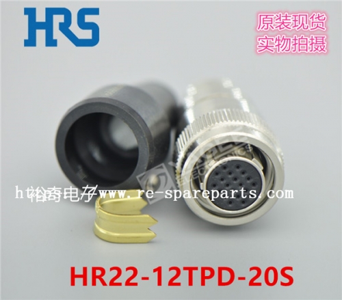 Hirose  HR22-12TPD-20S Socket  Standard Circular Connector PLUG 20P FEM SOLDER