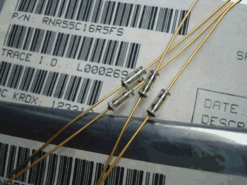 Origional Product Vishay Gold Pin 16.5R S 16R 0.1% Glass Fiber High-Precision Fever Resistor