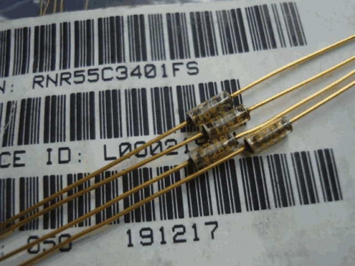Origional Product Vishay Gold Pin 3.4 k s 3.3K 0.1% Glass Fiber High-Precision Fever Resistor