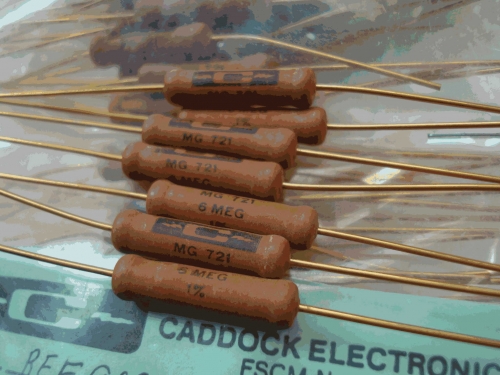 America Belongings Caddock 5W 6 m eg 6 m s 5.6M 1% M G721 Gold Pin Non-Inductive Audio Resistor