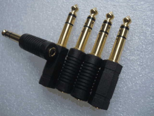 Gold Plated 6.5 Rpm 3.5 Converter 6.5mm Turn 3.5mm Revolution Mother Plug Headset Microphone Audio Adapter Maker