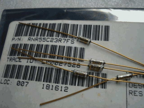 Origional Product Vishay Gold Pin 23.7R S 22R 0.1% Glass Fiber High-Precision Fever Resistor