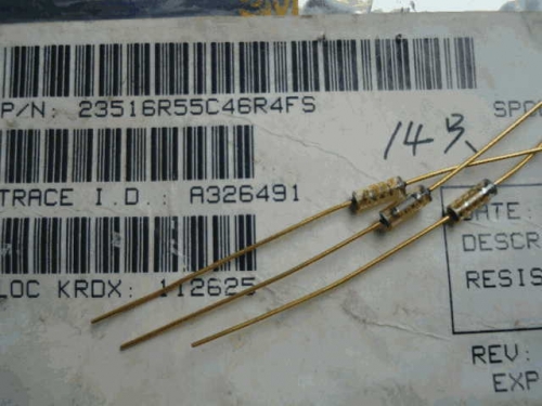 Origional Product Vishay Gold Pin 46.4R S 47R 0.1% Glass Fiber High-Precision Fever Resistor