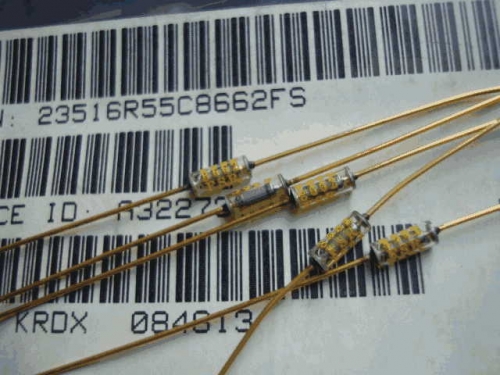 Origional Product Vishay Gold Pin 86.6K Generation 87K 0.1% Glass Fiber High-Precision Fever Resistor