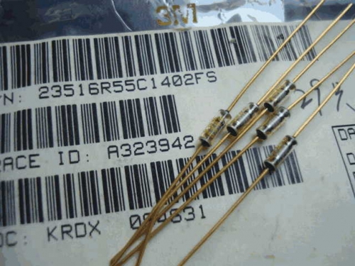Origional Product Vishay Gold Pin 14K 14000 0.1% Glass Fiber High-Precision Fever Resistor