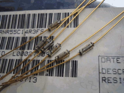 Origional Product Vishay Gold Pin 14.3R S 15R 0.1% Glass Fiber High-Precision Fever Resistor