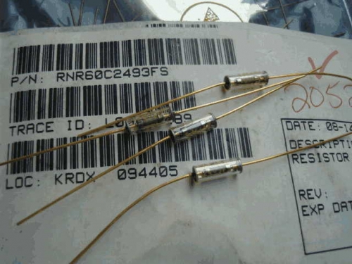 Origional Product Vishay Gold Pin 1W 249 k s 250K 0.1% Glass Fiber High-Precision Fever Resistor