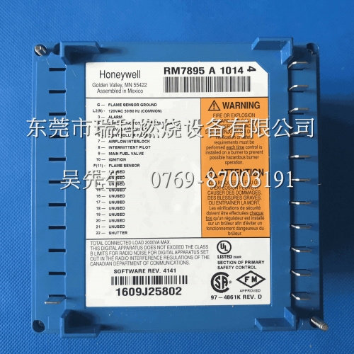 RM7895A1014 Honeywell Honeywell Combustion Controller   Programmable Controller