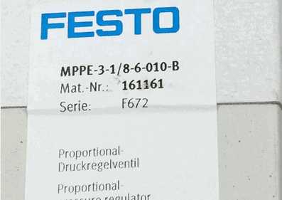 Festo Festo MPPE-3-1/8-6-010-B 161161 Brand New Genuine Original