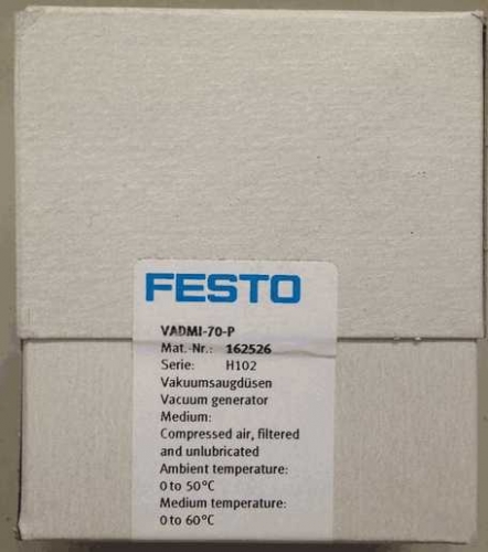 Festo Festo VADMI-70-P 162526 Vacuum Generator Brand New Genuine Original