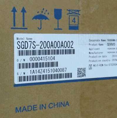 Yaskawa Servo SGM7J-20AFC6C/SGD7S-180A00A 1.8KW Brand New Genuine Original