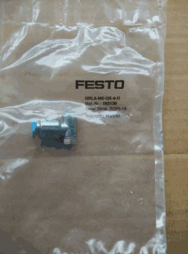 FESTO Throttle Valve Festo GRLA-M5-QS-6-D 193139 Brand New Genuine Original