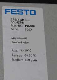 Festo Festo CPE14-M1BH-3GL-QS-8-196888   Origional Product