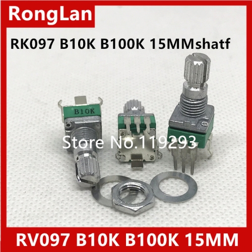 Shelf units aristocratic precision adjustable potentiometer R09 RK097N Vertical clubfoot single joint B10K B50K B100K 15MM 10%