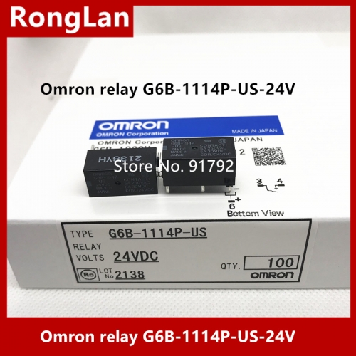 [ZOB] 100% new original OMRON Omron relay G6B-1114P G6B-1114P-US DC24V O 4-pin, brand new and original