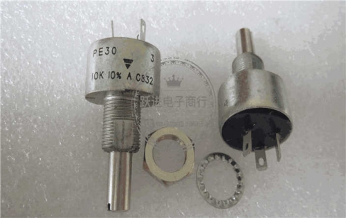 PE30 10K Imported American Vishay Long-Life Single-Ring Ceramic Potentiometer 10% 3W Handle Length 25mm round Shaft