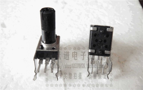 Imported Japanese Panasonic Type 09 M50k Single Connection Adjustable Potentiometer with Bracket Handle Length 13MM round Handle