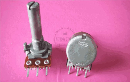 Imported from Japan Alps 16 Type 10K TEB Single Connection Fever Level Amplifier Stereo Volume Potentiometer Handle Length 25mm