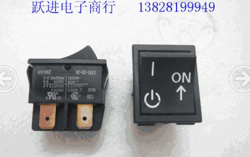 Imported KTL RC-GC-1A11 Boat Type Switch 16a250v 6-Leg 2-Speed Rocker Switch Brand New & Original