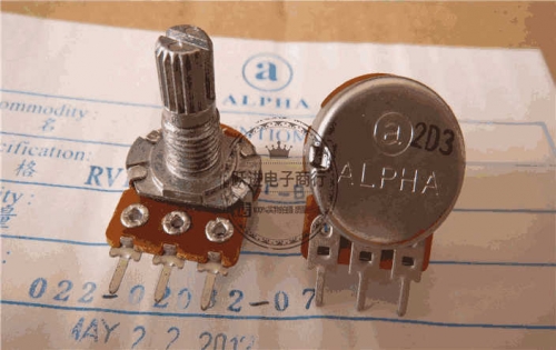Alpha Imported Taiwan A50k A100k Single Connection Electric Guitar Audio Volume Potentiometer Handle 15mm