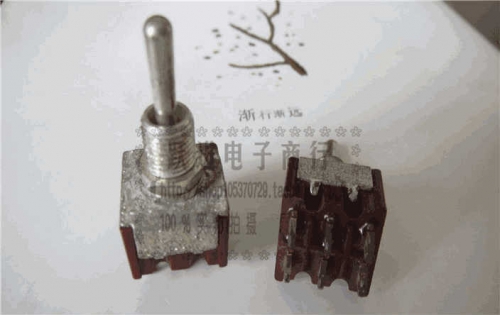 Processing Inventory Imported Japan MKK Mt3203 Buttons Switch 6 Feet 3-Speed Shaking Head Rocker Switch Appearance Oxidation