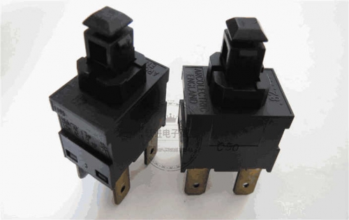 Imported British Square Self-Locking Switch Button 4-Leg Vacuum Cleaner/Water Heater/Electric Cooker Power Button