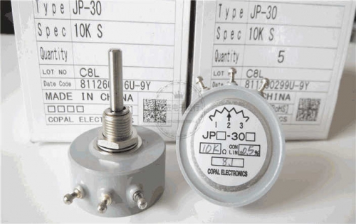 JP-30 Imported Japanese Copal 10K Conductive Plastic 360-Degree Potentiometer Shaft Diameter 4mm Handle Length 26mm