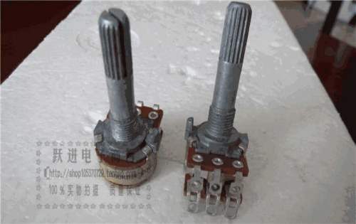 Imported from Japan Alps 16 Type Front 100kb Rear 500b Dual Belt Neutral Point Potentiometer Handle Length 30mm Hole Leg