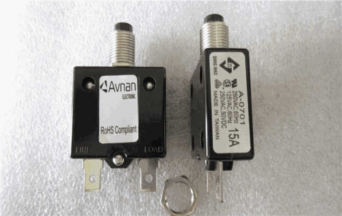 Imported Taiwan A- 0701 Current Overload Protector 15A Overcurrent Protector Safety Switch Spiral 11mm