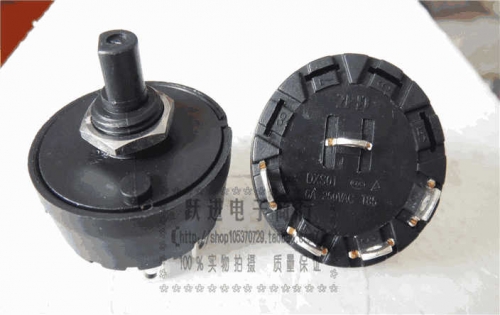 10MM ZHJ DXS01 3-Speed 4-Speed 8 Speed Tap Position Rotary Switch 6A250V Turn Band Power Switch