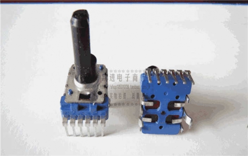 503B Imported Taiwan Fuhua 142 Horizontal B50k Double Belt Neutral Point 6-Pin Potentiometer Handle Length 18mm