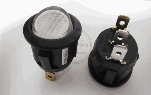 20mm Taiwan's New Sci Rocker Switch 220V Light Included round 3-Leg 2-Speed Boat Power Switch R13