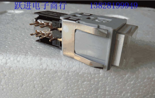 Imported Japanese DS Type802 Self-Locking Switch with Glare LED Light Embedded Gold-Plated 8-Pin Button Switch