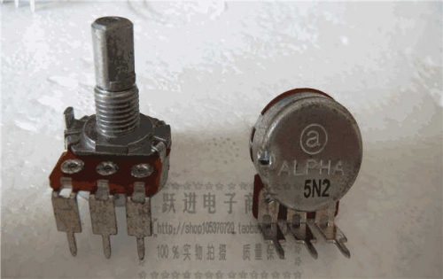 Imported Taiwan Alpha 148 Curved Single Connection B10k Amplifier Stereo Speaker Potentiometer Handle Length 15mm