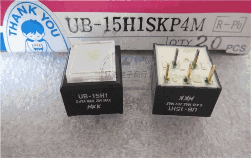 Japan NKK UB-15H1SKP4M Light Included Square 15*15*12.8mm Button Reset 5 Feet