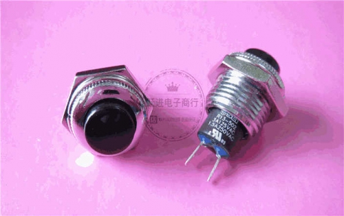 Imported Taiwan New Sci Gold R13-502 round Normally Open Button Button Press Reset Lock-Free Switch