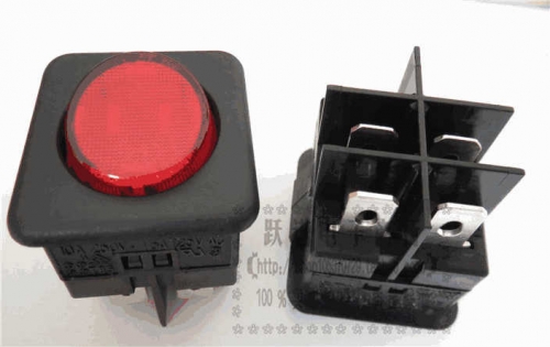 Imported Taiwan Sci R13-104 Boat Switch 4-Leg 2-Speed Light Included Rocker Power Switch 10a250v