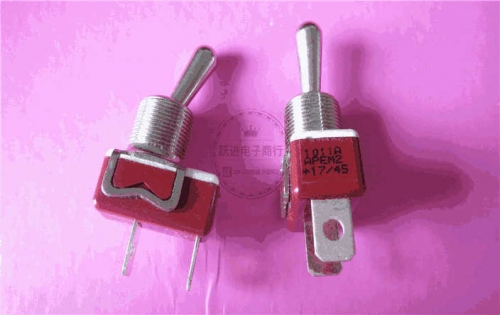 12mm Imported French Apem2 1011a Buttons Switch 2-Pin 2-Speed Lock Shake Head Rocker Power Switch