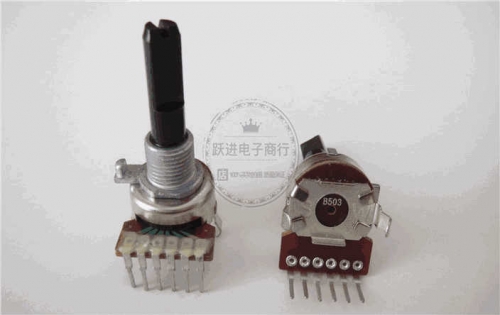 B50kx2 161 Vertical B503 Dual Power Amplifier Instrument Volume Potentiometer Handle Length 25MM 6-Foot Half Handle