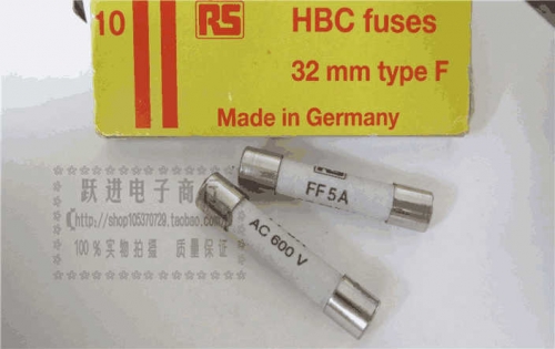 RS Imported German Fuse Fuse 6.3 * 32mm Ff5a 600vac Ceramic Fuse Tube