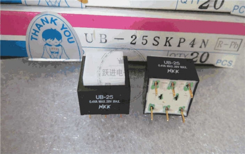 Imported Japanese NKK UB-25SKP4N Square 15*15*12.5mm Button Reset 6 Feet