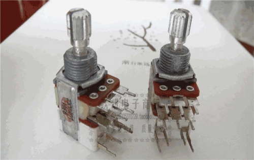 Imported from Japan Alps 936 A10kx2 Dual with Click Self-Locking Switch Fever Level Volume Potentiometer