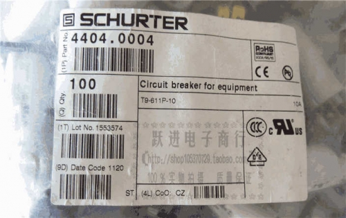 Imported Swiss Schurter 10A Overheated Overcurrent Circuit Breaker Protector Self-Restoring Fuse