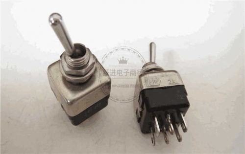 Imported France Buttons Switch 6-Leg 2-Speed Shake Head Rocker Power Switch 2a250v Hole Diameter 6mm