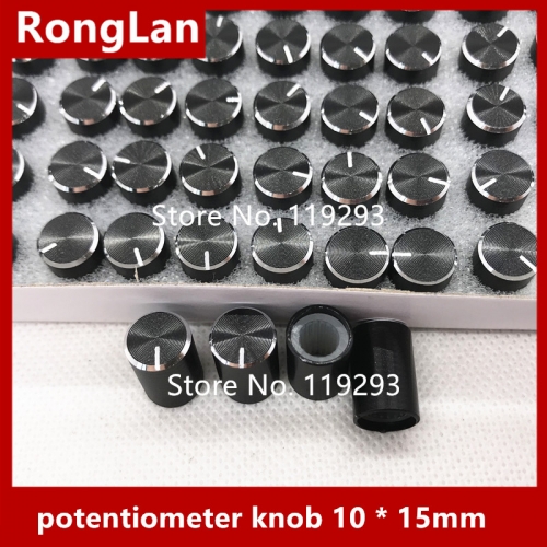 Aluminum volume knob potentiometers potentiometer knob 10 * 15mm 10X15MM