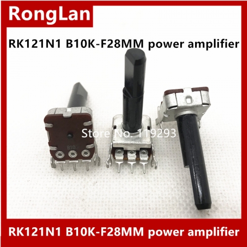 RK121N1 B10K 28MM 121 square potentiometer power amplifier 3-pin volume B10K potentiometer