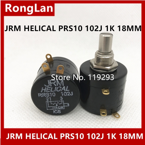 Precision potentiometer Japan JRM HELICAL precision multi 10 turn potentiometer RRS10 102J 1K 18MMS