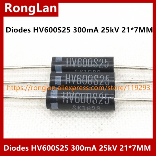 high voltage high voltage diodes HV600S25 300mA 25kV high voltage silicon stack frequency 21*7MM